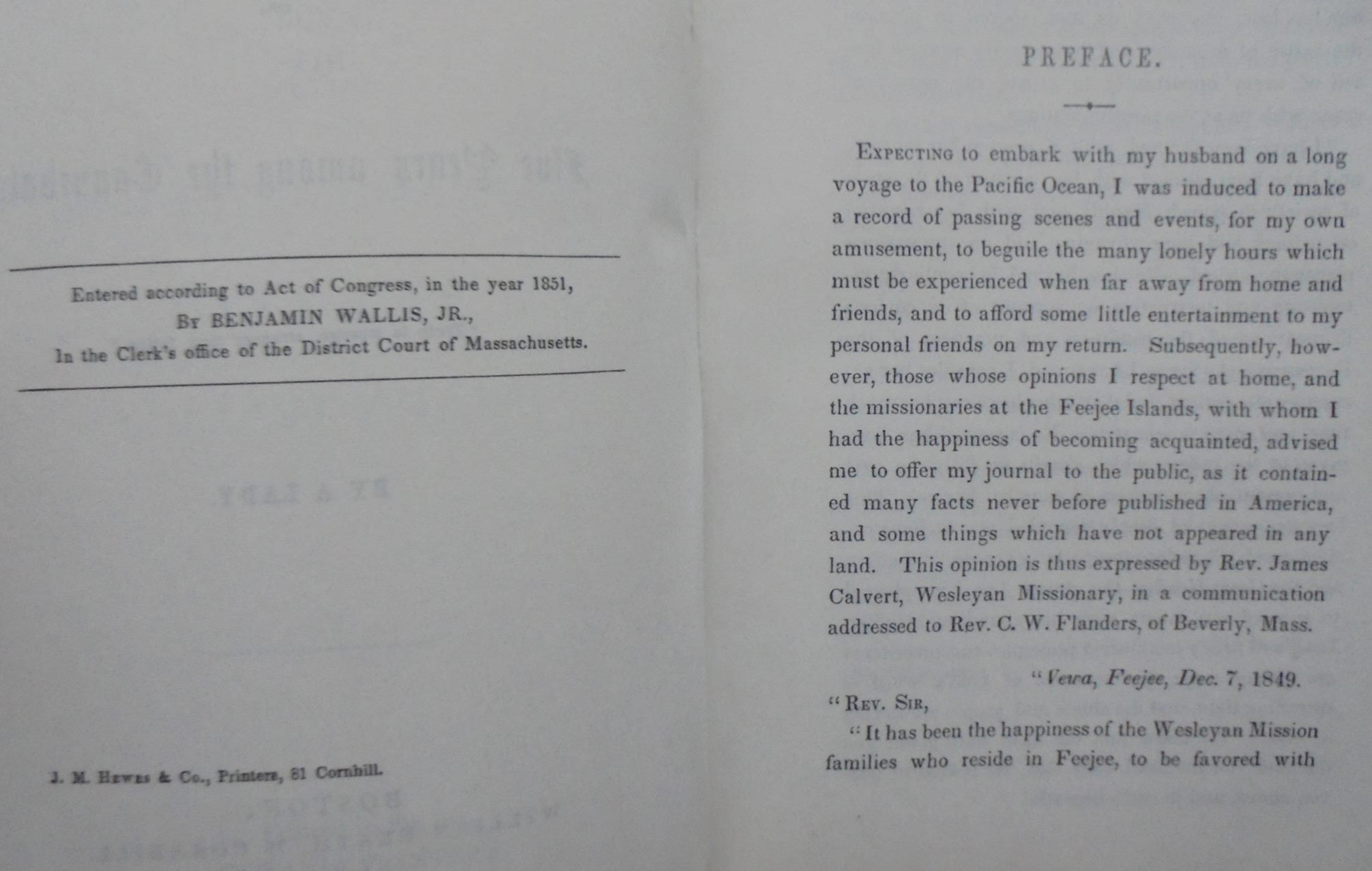 Life in FeeJee: Five Years Among the Cannibals. By Mary Wallis