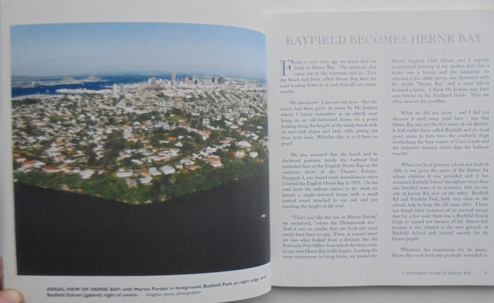 A Hundred Years in Herne Bay: Memories of a unique corner of Auckland. by Marjory F. E. Adams.