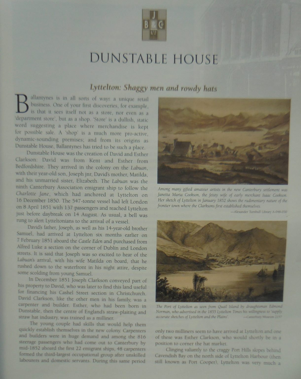 BALLANTYNES: The Story of Dunstable House 1854 - 2004. SIGNED & Inscribed BY Gordon Ogilvie