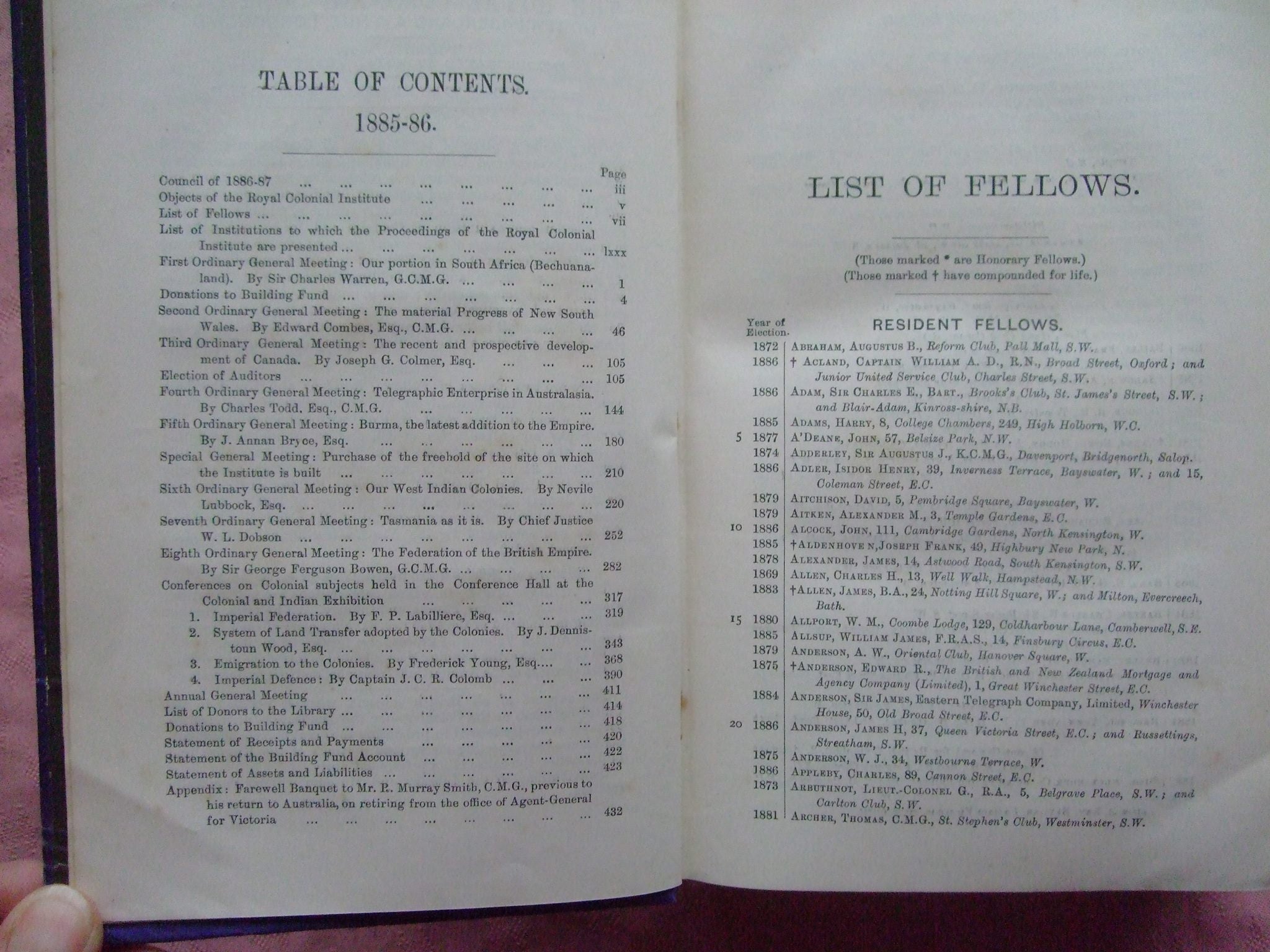 Proceedings of the Royal Colonial Institute, 2 Volumes , 1884-1886