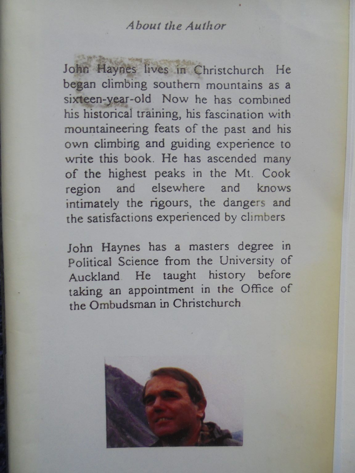 Piercing the clouds - Tom Fyfe: First to Climb Mt Cook - by John Haynes.