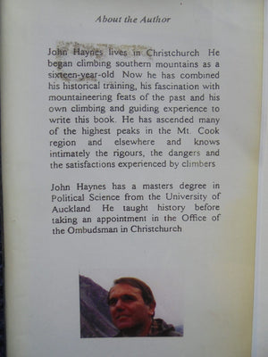 Piercing the clouds - Tom Fyfe: First to Climb Mt Cook - by John Haynes. SIGNED