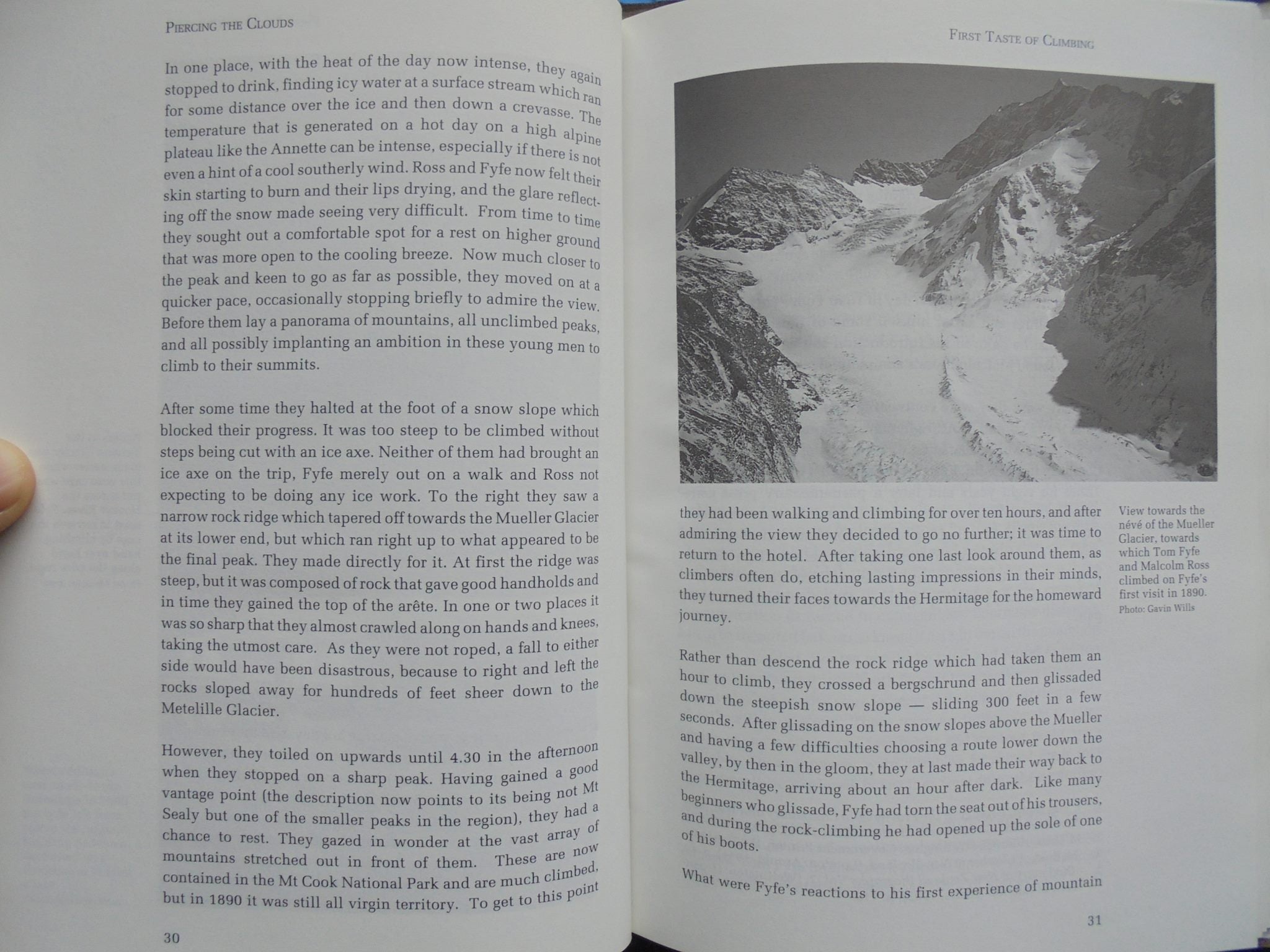 Piercing the clouds - Tom Fyfe: First to Climb Mt Cook - by John Haynes.